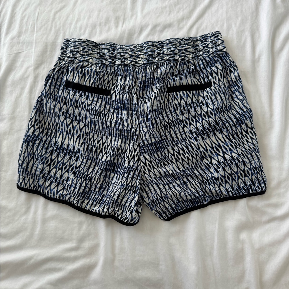 Boho Printed Shorts High Rise Drawstring with Front & Back Pockets - Picture 2 of 2